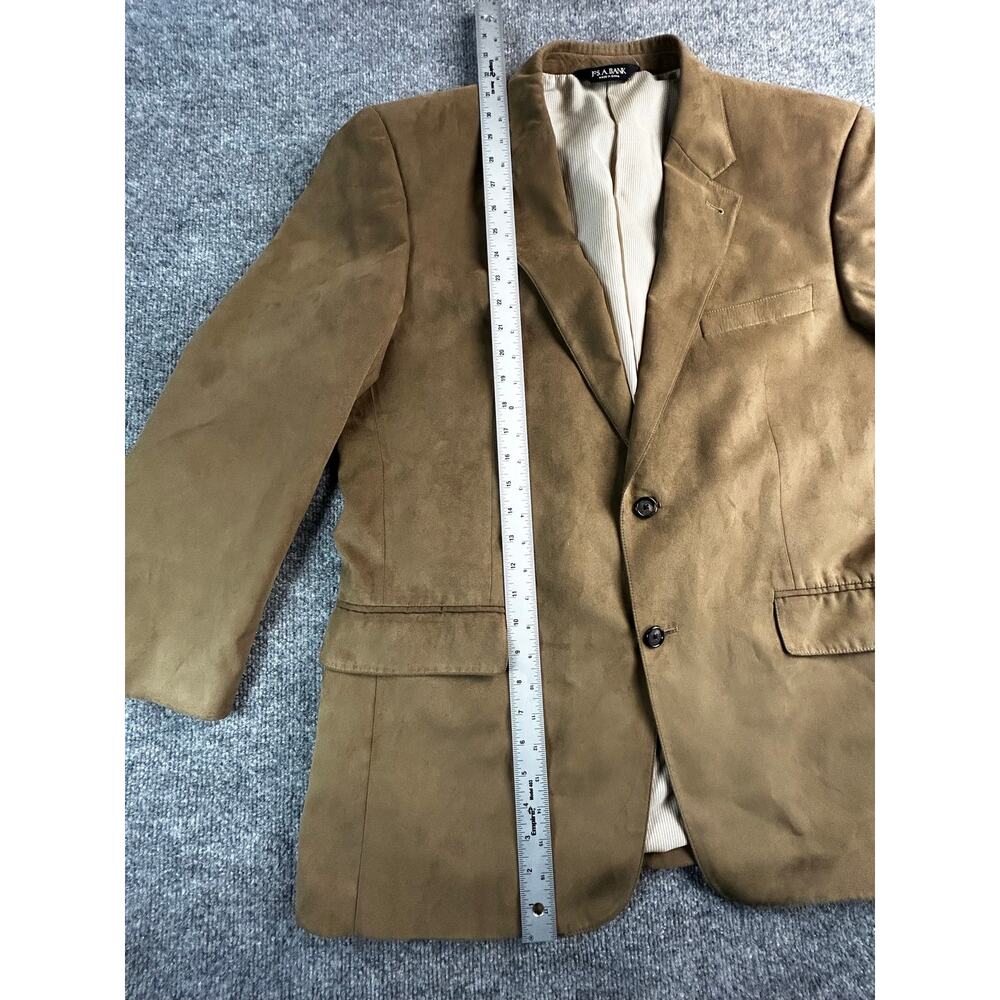 Jos. A. Bank Brown Microsuede Sport Coat Blazer 44R Men's 2 Button - Picture 6 of 11